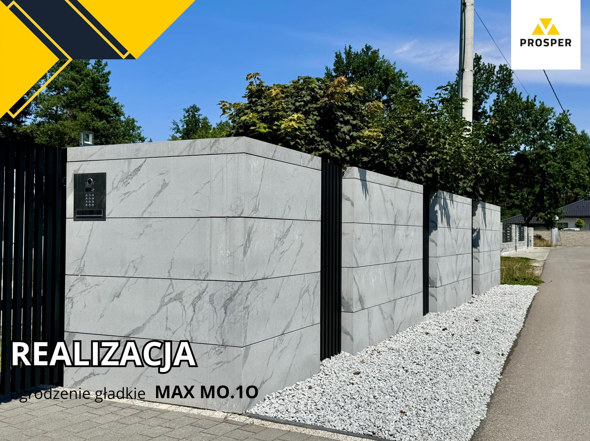 Realizacja Kost-bet Max MO.10 wymiar: 120x25x40 ilość: 32 sztuki bloczka ilość: 8 sztuk daszka