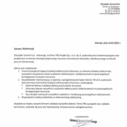 Referencje z firmy Górażdże Cement