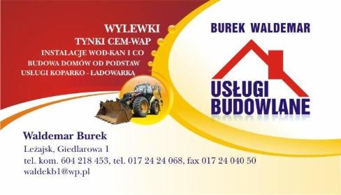 Usługi Budowlane Waldemar Burek - Posadzki anhydrytowe Leżajsk