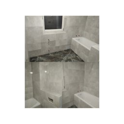 Patryk Cieślak - Łazienka w płytce gresowej 30cm/60cm ściany Podłoga gres 60cm/60cm