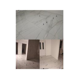 Podłoga gresowa w całym domu jednakowa 80cm/80cm