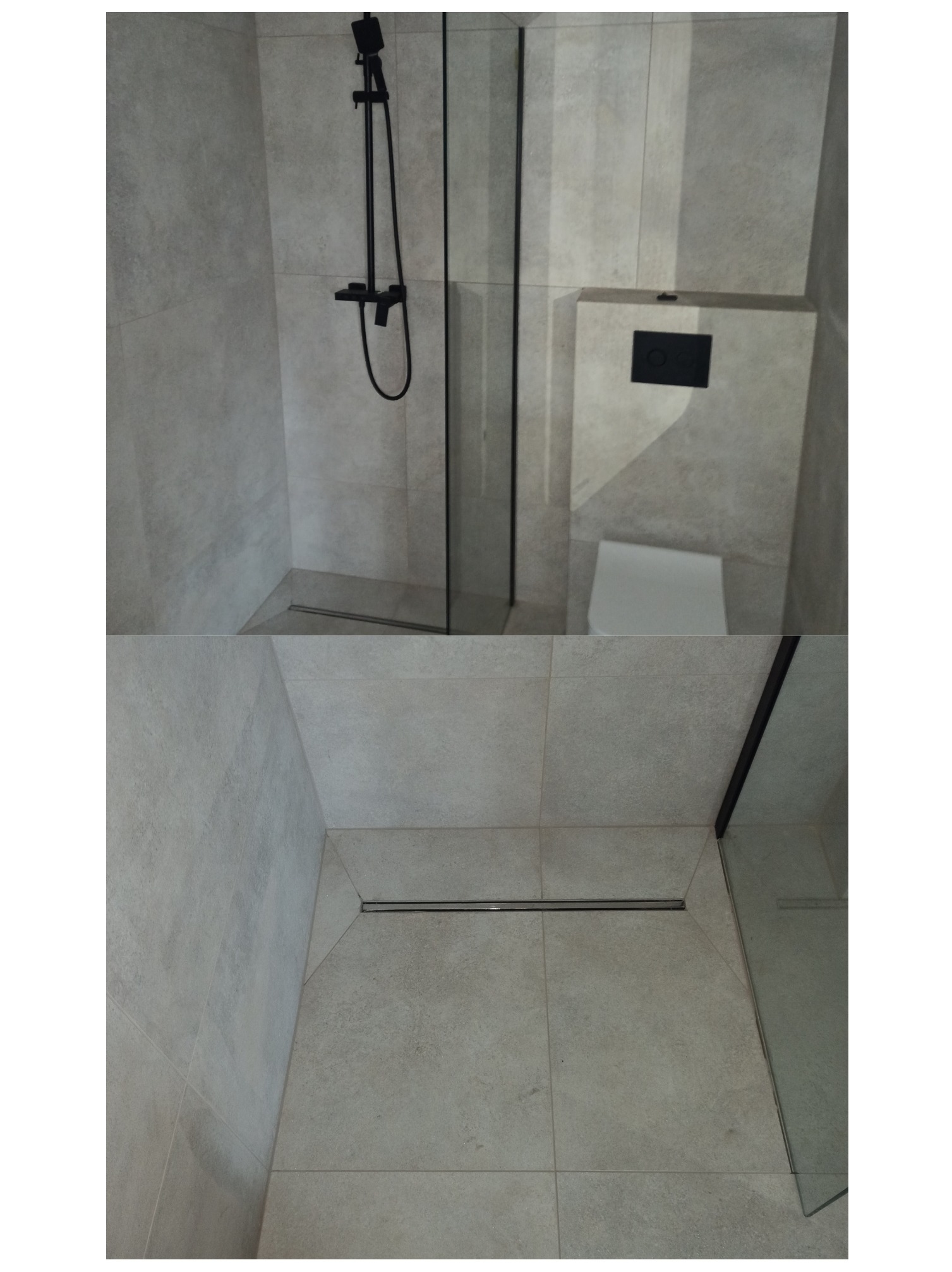 Łazienka w płytce gresowej 80cm/80cm