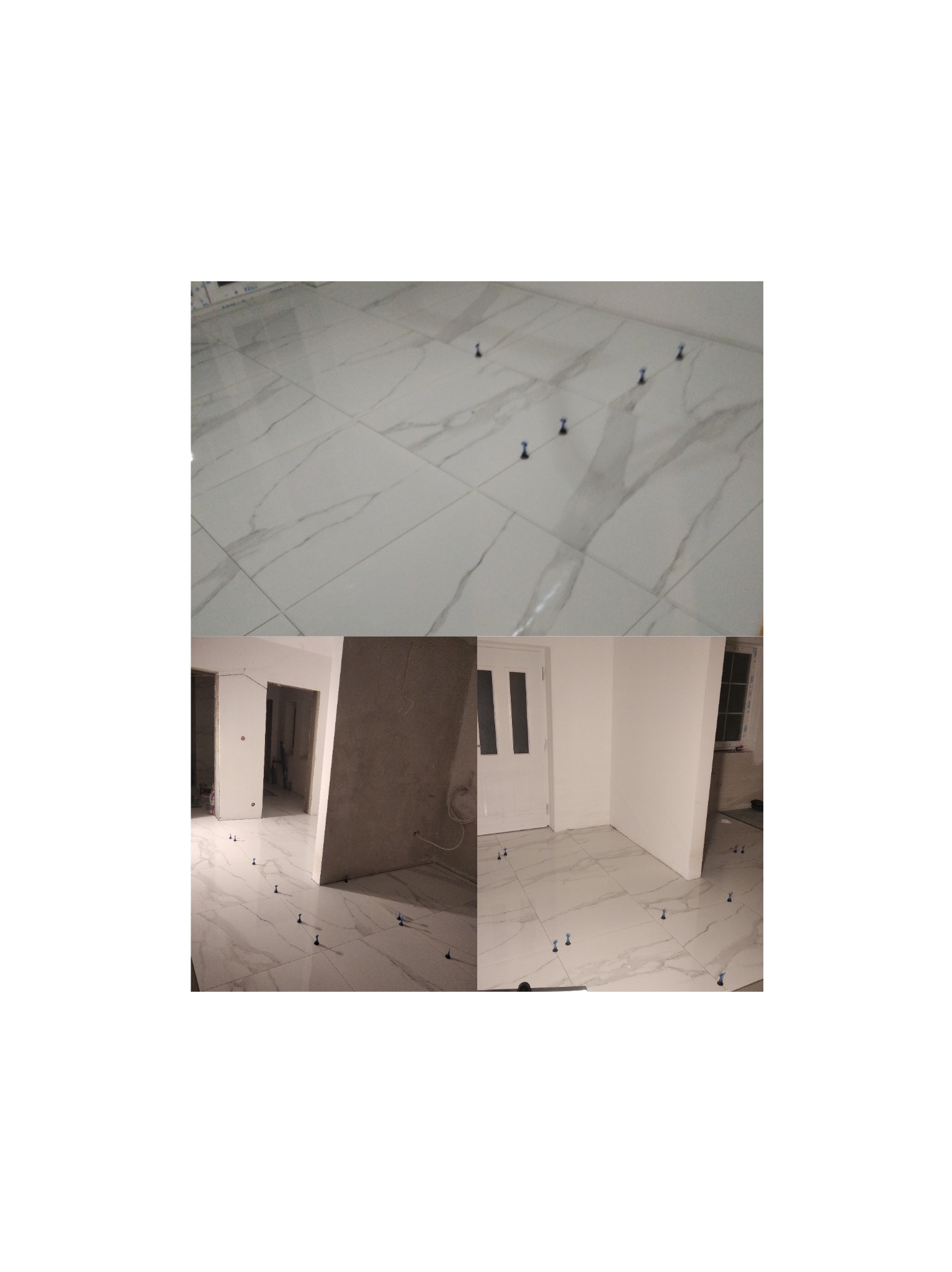 Podłoga gresowa w całym domu jednakowa 80cm/80cm