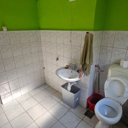 Łazienka przed rozpoczęciem prac.