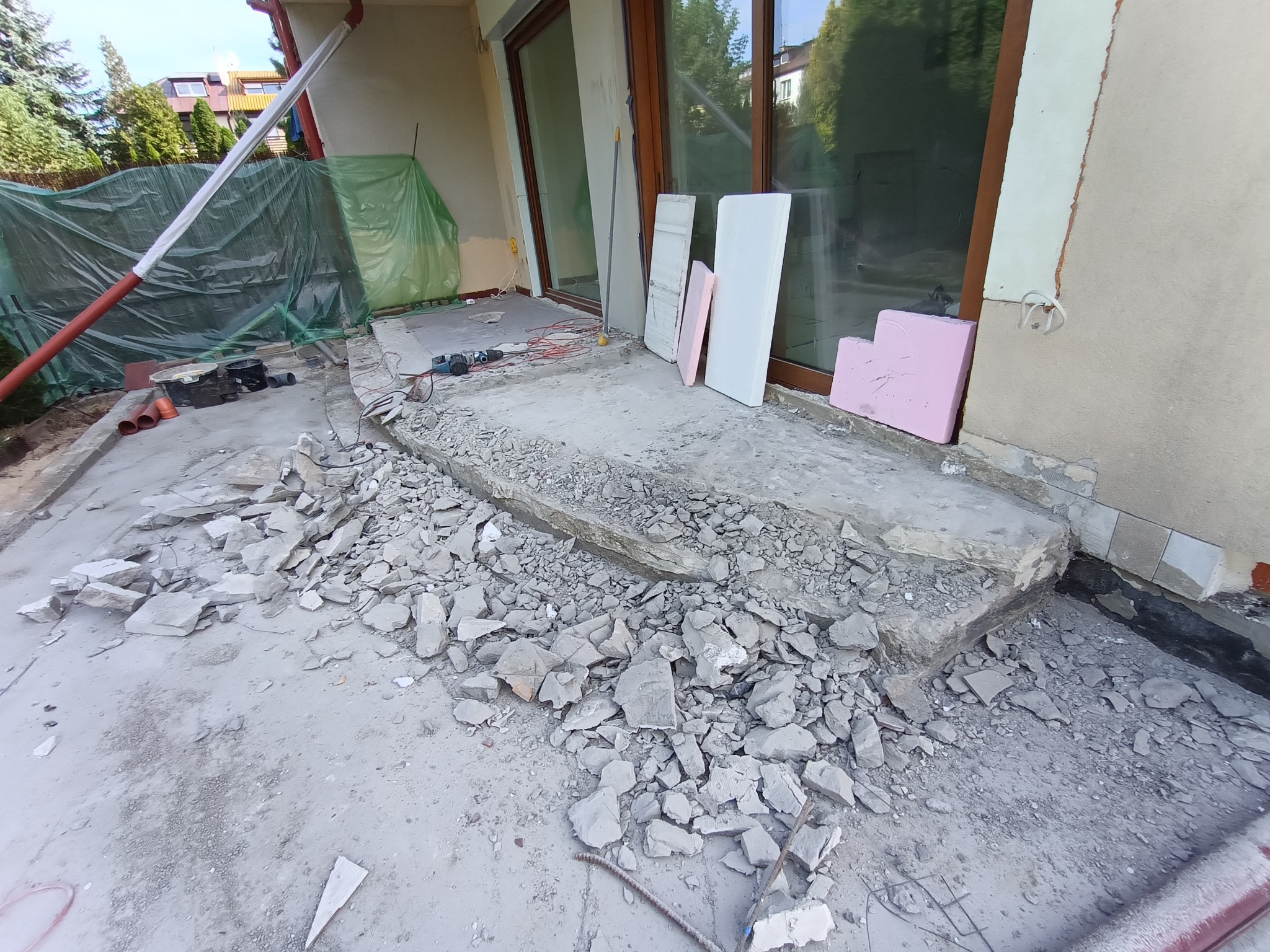 Przeróbka schodów tarasowych