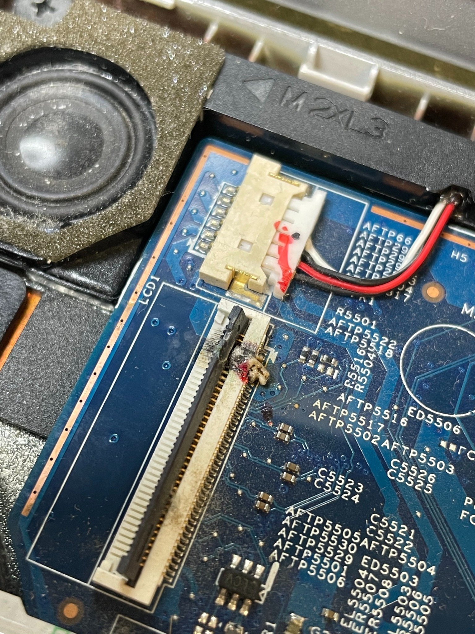 Naprawa spalonego laptopa