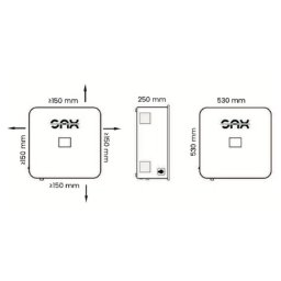 Magazyn energii SAX Power 5 kWh- wymiary