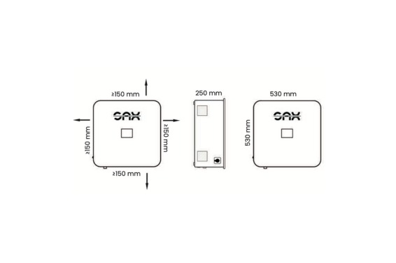 Magazyn energii SAX Power 5 kWh- wymiary