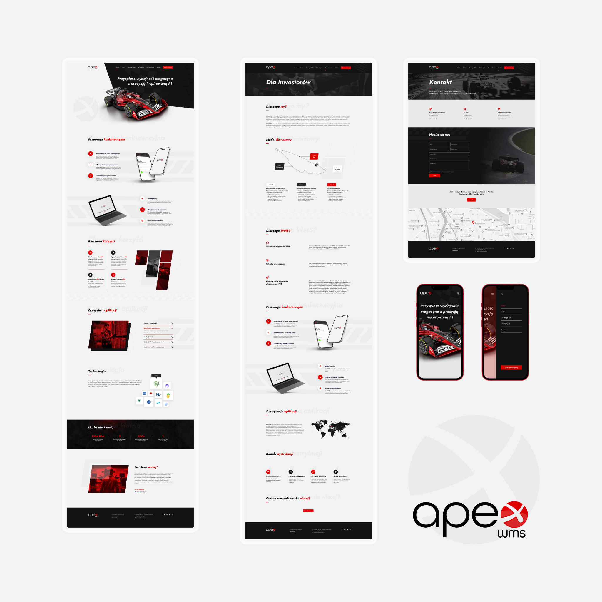 ApexWMS - Projekt graficzny, kodowanie i programowanie strony internetowej do Wordpress