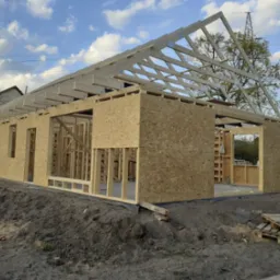 Konstrukcja domu szkieletowego.