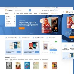 Sun Group - Widok strony internetowej księgarni Czytam.pl na ekranie komputera i smartfona, prezentujący ofertę książek i promocje.