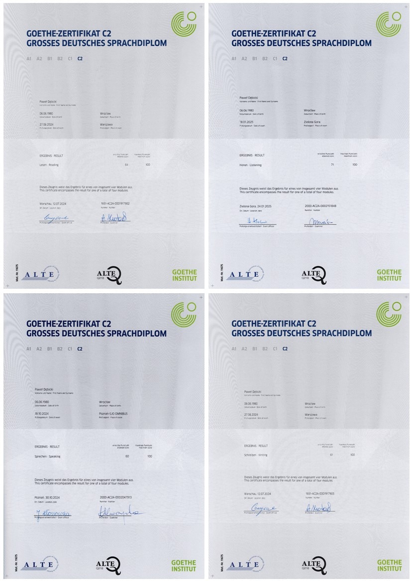 C2 Goethe Zertifikat