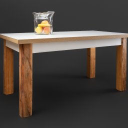 Meble ze sklejki brzozowej na wymiar do mieszkania prywatnego w Krakowie z wykorzystaniem starych belek stropowych.