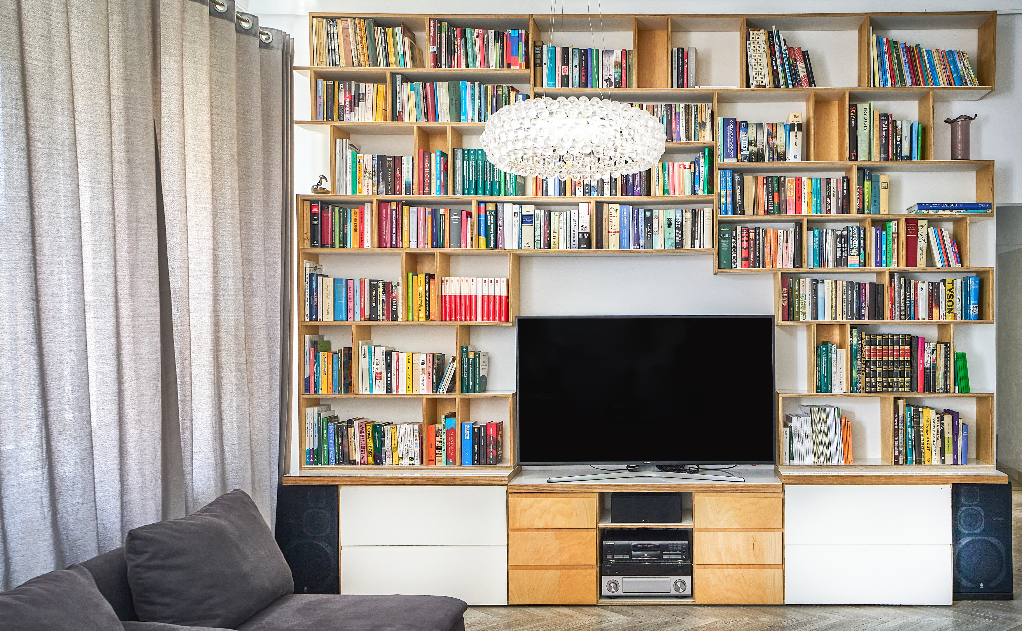 Meble na wymiar ze sklejki do salonu (biblioteczka) i pokojów dziecięcych w Chrzanowie i Krakowie