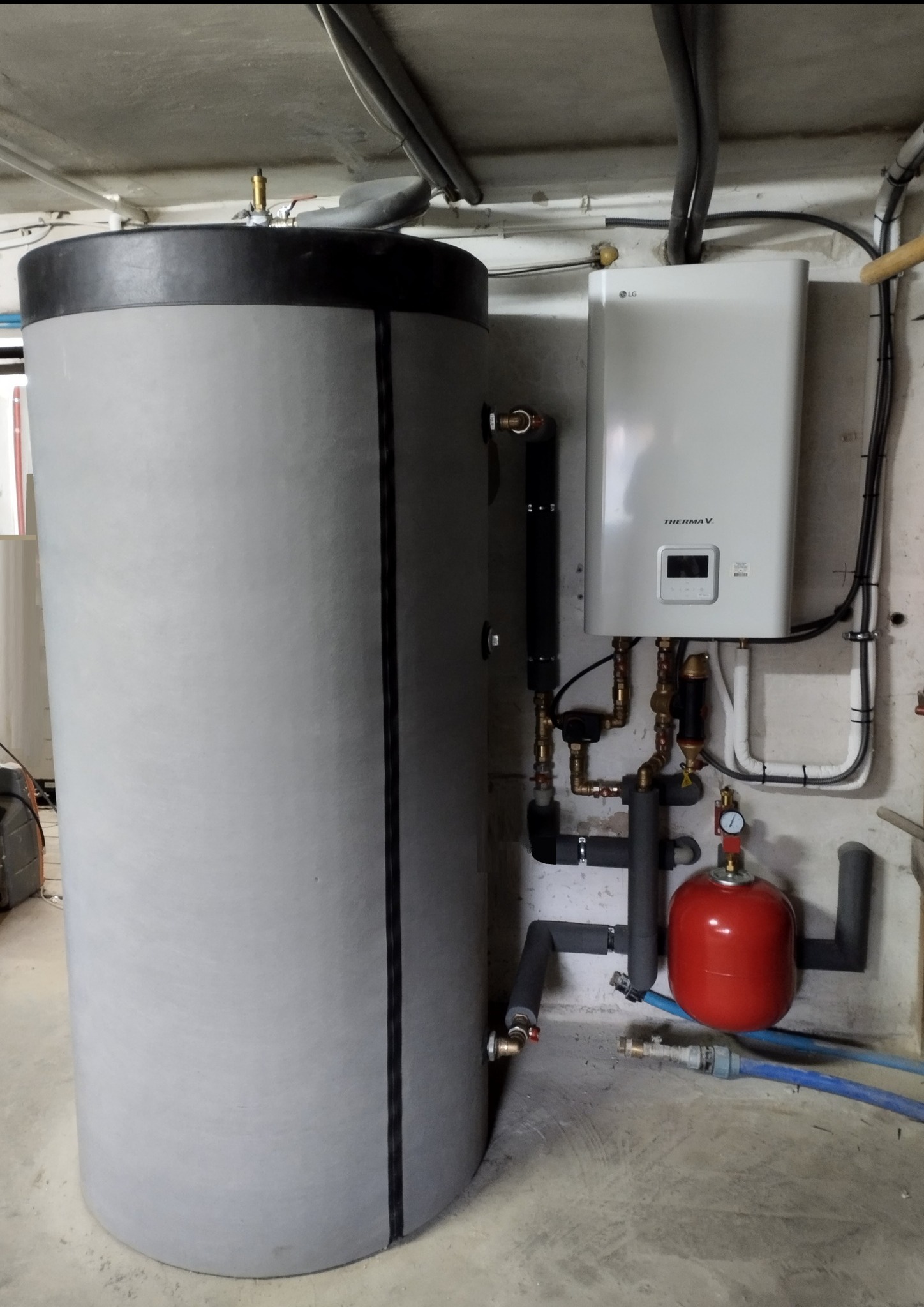 Kolejna pompa ciepła LG Therma V w domu z lat 80-tych