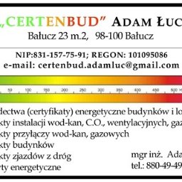 "CERTENBUD" Adam Łuc - Najwyższej Klasy Architekt Adaptujący Łask