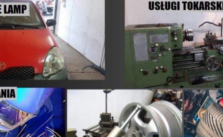 Usługi tokarskie, usługi spawania, prostowanie felg, serwis wulkanizacji
