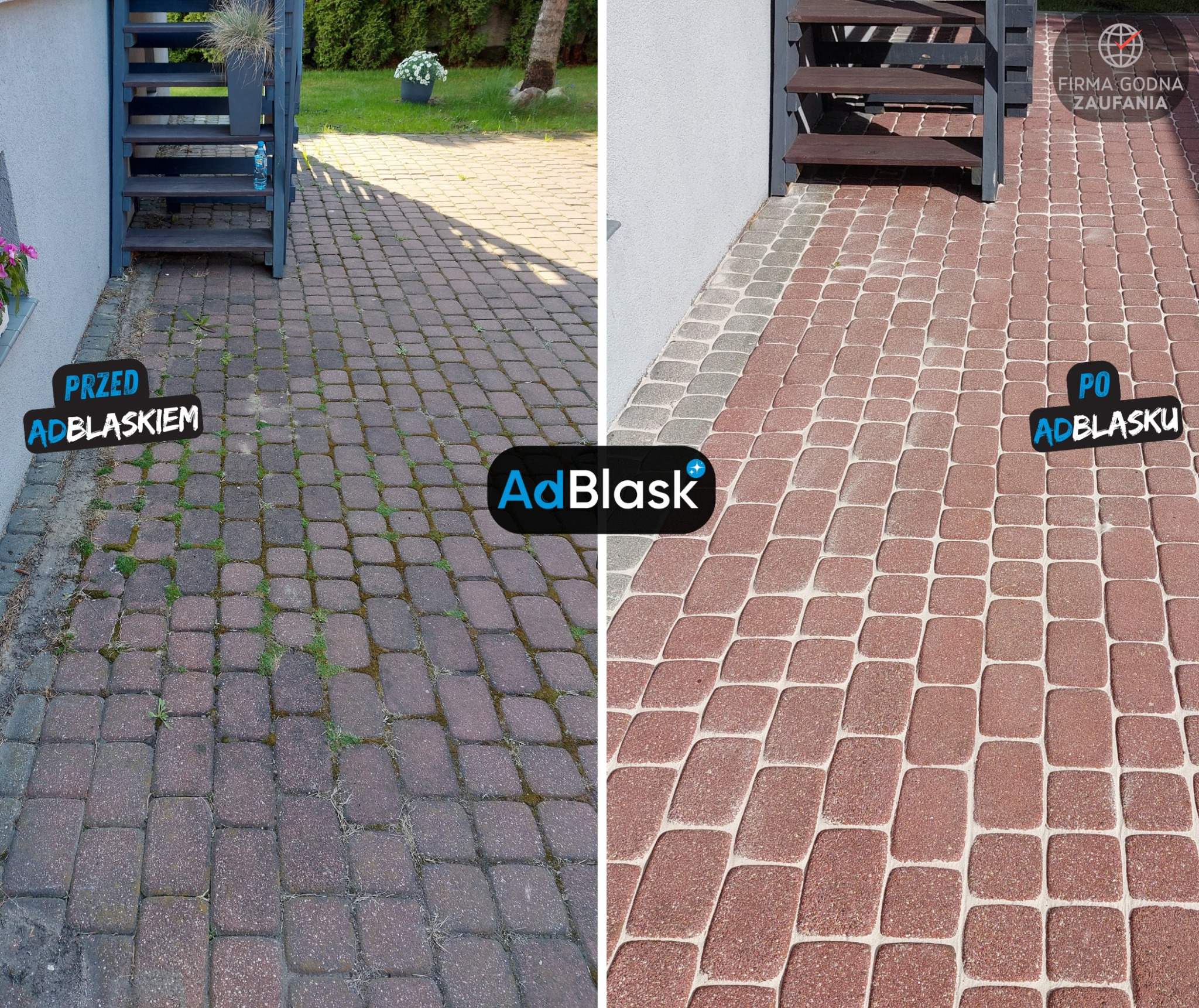 Mycie kostki brukowej Bydgoszcz, Niemcz, Osielsko, Zielonka, Białe Błota, Solec Kujawski, Toruń i okolica do 100km