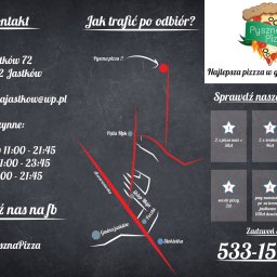 Projekt graficzyny ulotki pizzeri. 