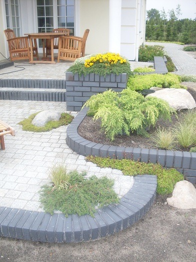 Taras i gazony wraz z nasadzeniami