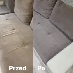 Mała metamorfoza narożnika po praniu ekstrakcyjnym.