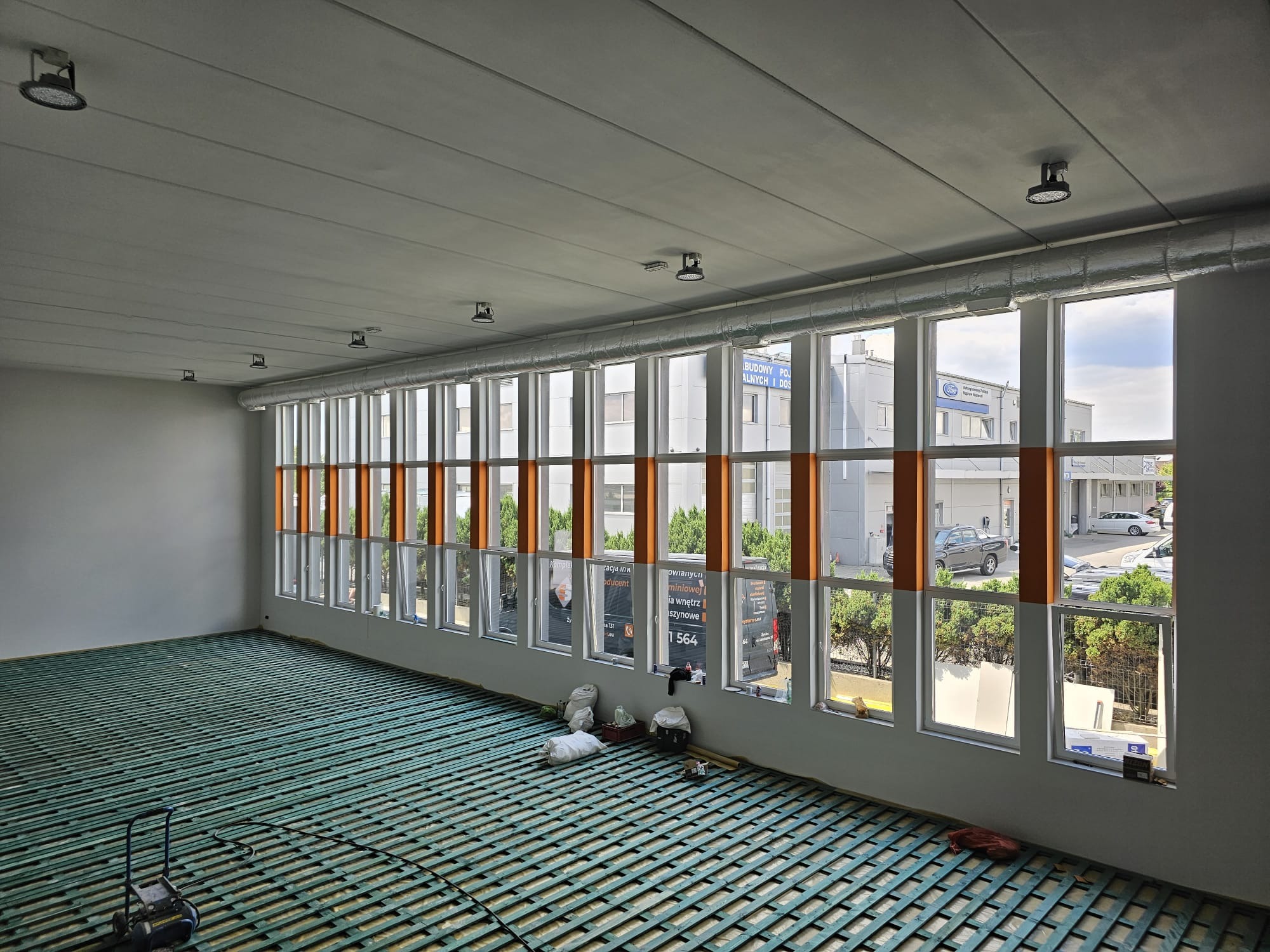 Budowa sali gimnastycznej w Częstochowie.