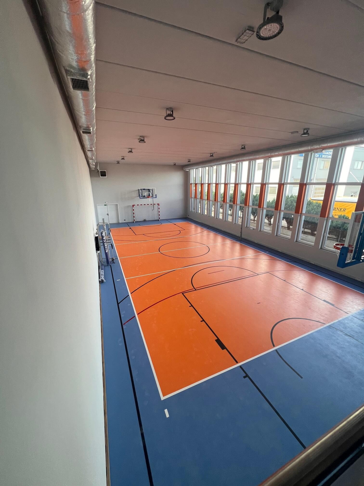 Sala gimnastyczna w trakcie prac- Częstochowa.