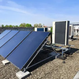 System Hybrydowy, solary + pompa Ciepła Instalacja ogrzewania CWU