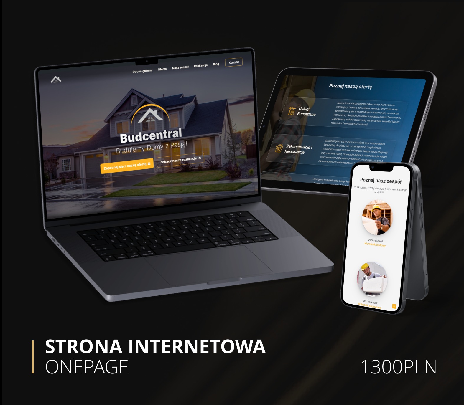 Strona internetowa onepage