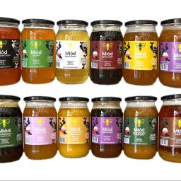 Polskie miody naturalne 100%
- wielokwiatowy
- lipowy
- akacjowy
- gryczany
- rzepakowy
- spadziowy liściasty
- spadziowy iglasty
- faceliowy
- leśny
- kremowany wielokwiatowy
- wrzosowy
- miody smakowe 