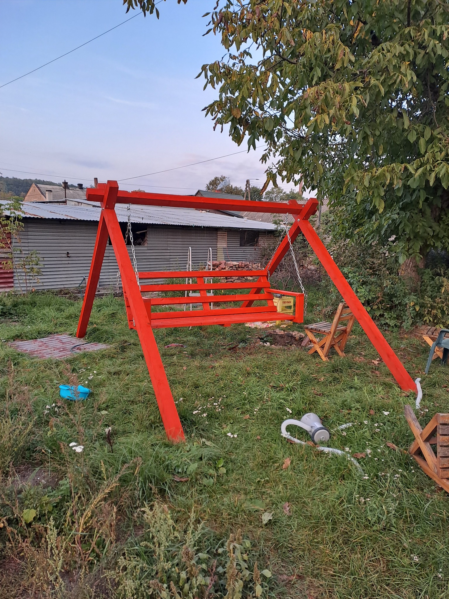 Mój osobisty projekt huśtawki ogrodowej