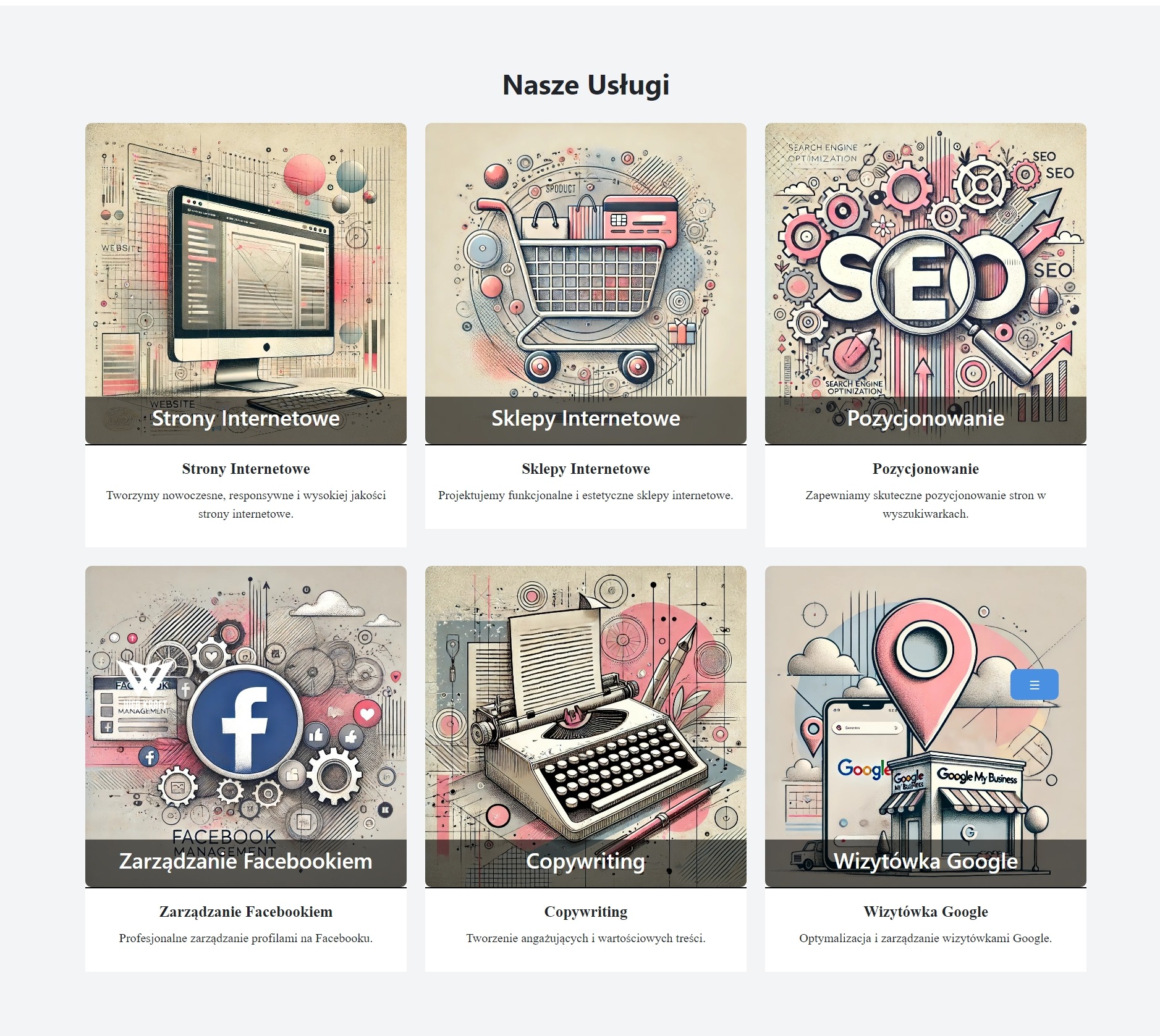 Ilustracja przedstawiająca monitor komputera wyświetlający interfejs strony internetowej, otoczony szkicami i diagramami związanymi z projektowaniem stron, na beżowym tle z elementami graficznymi...