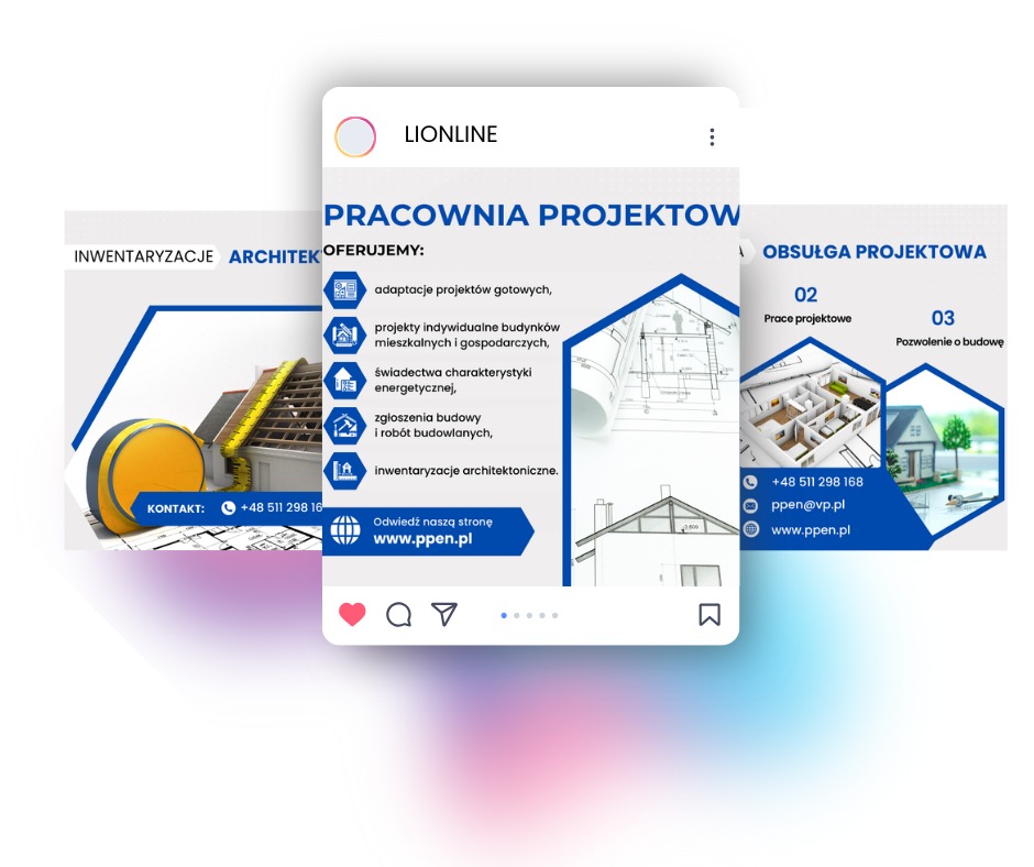 Realizacja social media dla pracowni projektowej