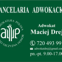 Kancelaria Adwokacka Adwokat Maciej Drej