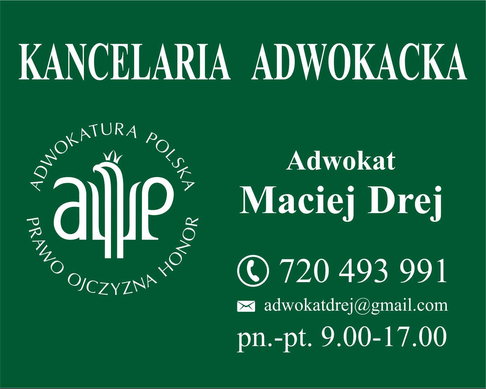 Kancelaria Adwokacka Adwokat Maciej Drej