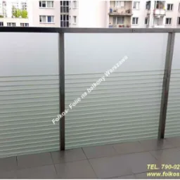 Folkos folie matowe na balkony- oklejanie