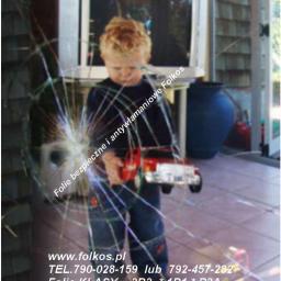 PHU Folkos FOLIE OKIENNE - Folia bezpieczna 2b2 na lustra okna przeszklenia -Chroń to co masz najcenniejsze