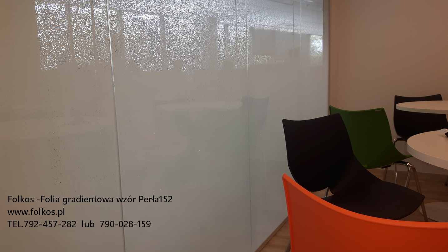 Folkos- oklejanie szyb folia dekoracyjna gradientowa perła 152