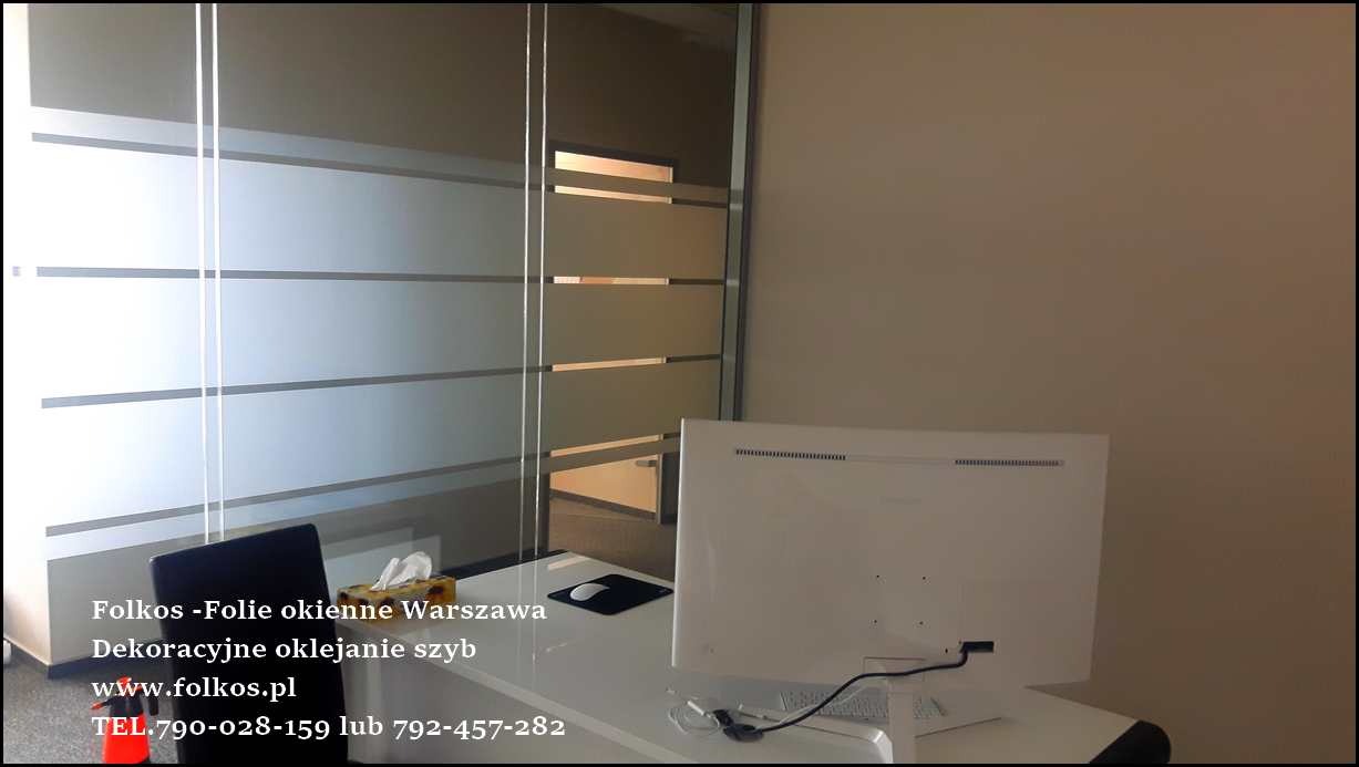 Folkos folie okienne Warszawa Folia dekoracyjne- oklejanie biur