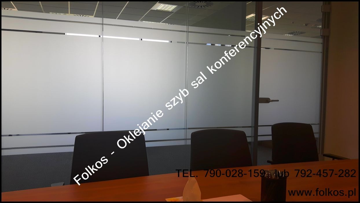 Folkos- oklejanie ścianek działowych- folie do biura