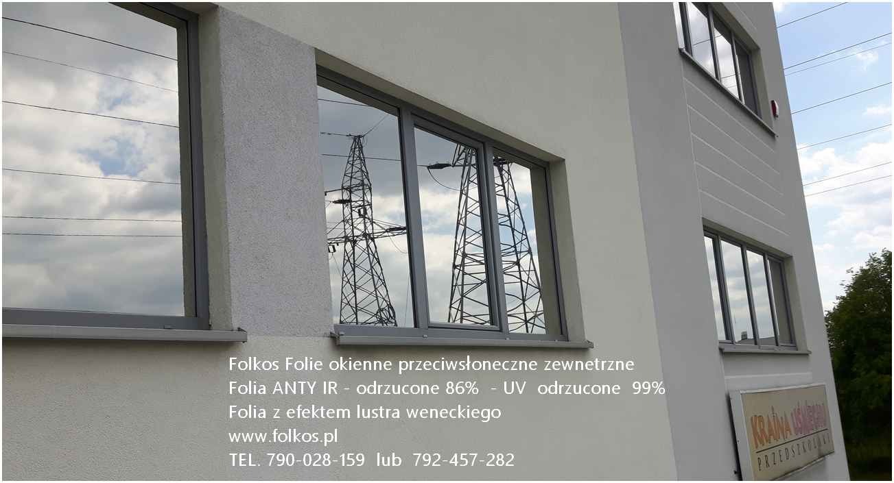 Folia przeciwsłoneczna- oklejanie szyb Folkos Warszawa