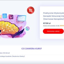 WebWiseAI Tomasz Ścierski - Ilustracja kursu online z zakresu sztucznej inteligencji, przedstawiająca osobę pracującą na laptopie w otoczeniu symboli związanych z technologią, finansami i siecią, oferowanego w Tychach.
