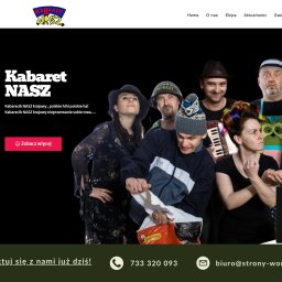 Strony Internetowe WordPress Kobylarski Damian 🚀
Realizacja: Strona KabaretNasz 🎭😄, zabawna i nowoczesna, stworzona dla miłośników polskiego humoru 🇵🇱😂, oferująca aktualności 📰, galerię 📸 i możliwość zamówienia występów 🎟️📅.