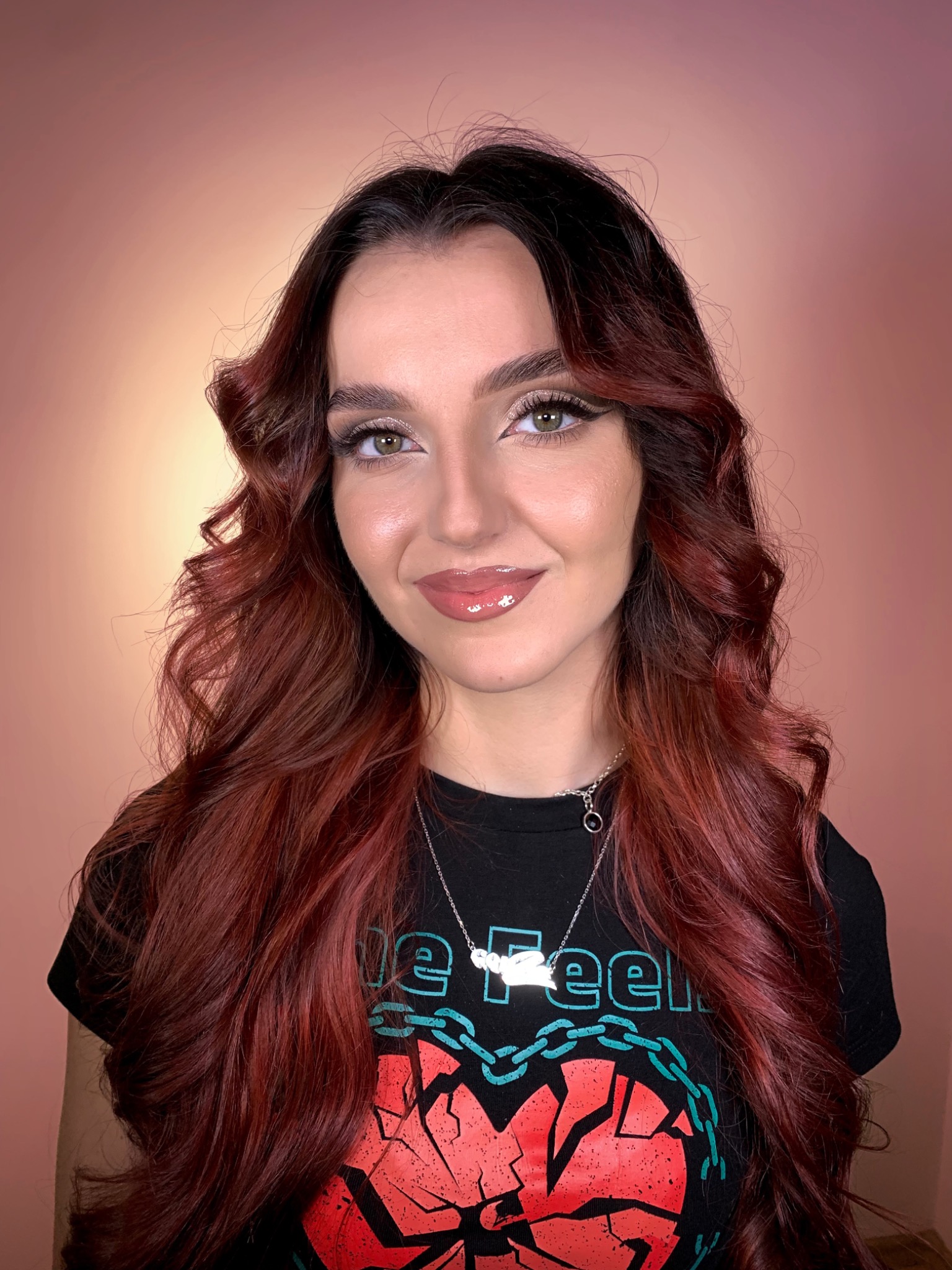 Kartonii z Genzie w moim makijażu do odcinka o jej glow upie