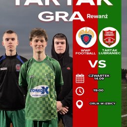 plakat zapowiadający mecz