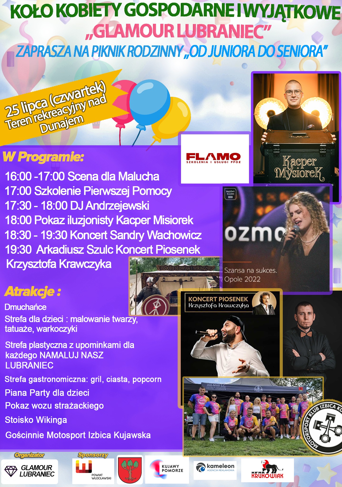 Plakat na impreze okolicznościową