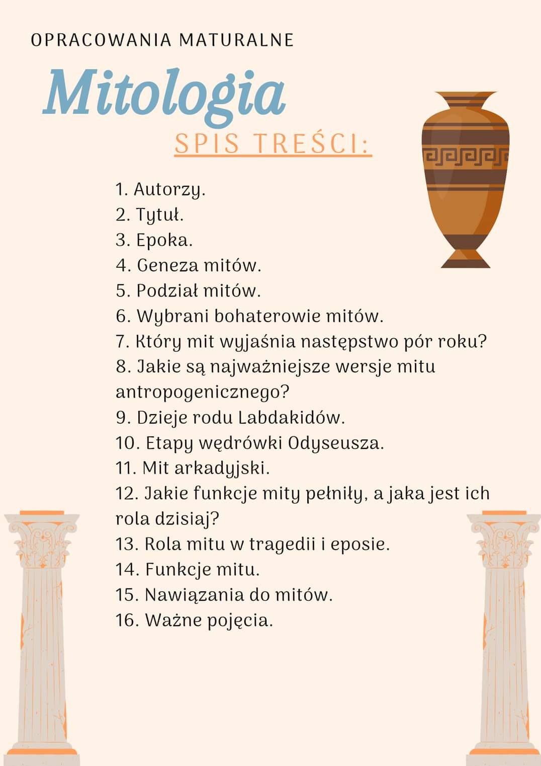 Przygotowanie do matury z przedmiotów humanistycznych.