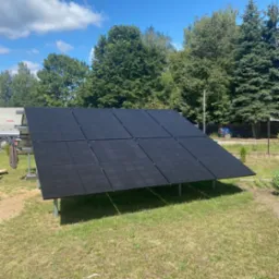 Fotowoltaika na gruncie 6,5kWp skierowana na wschód-zachód