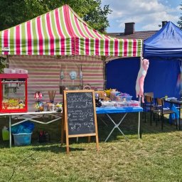 Stoisko wata cukrowa popcorn