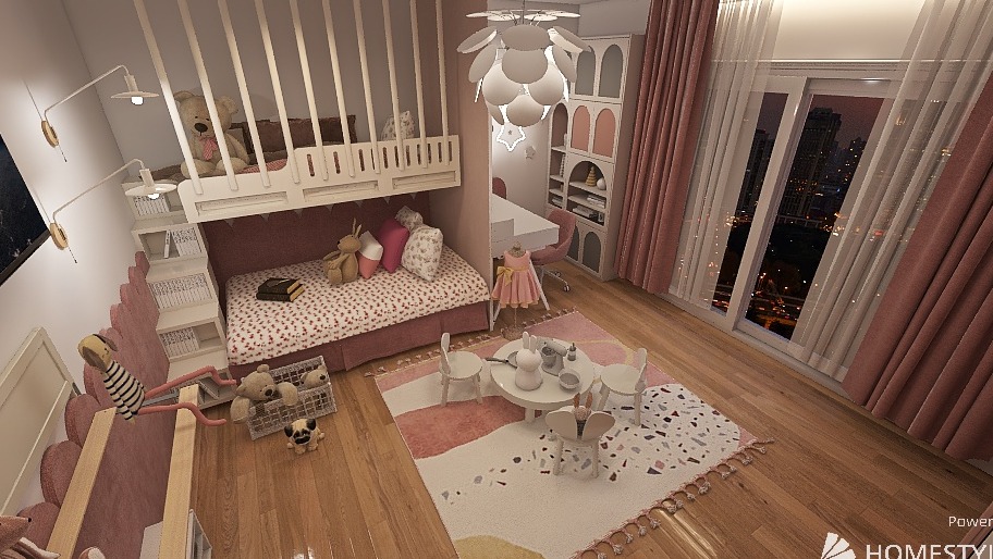 Pokój dla dwóch dziewczynek, realizacja 2024, koszt 600zł